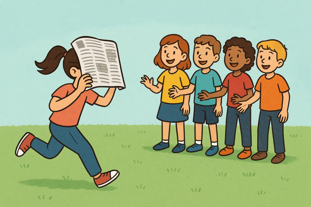 Juego de Correr con el Periódico
