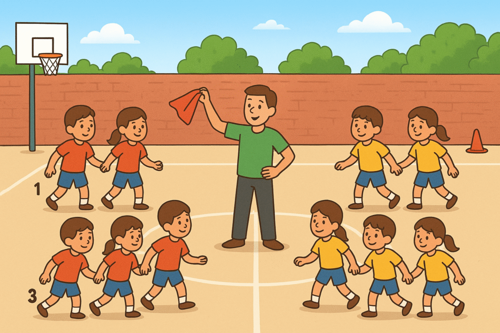 juego del pañuelo por parejas